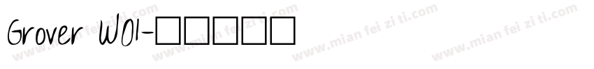 Grover W01字体转换